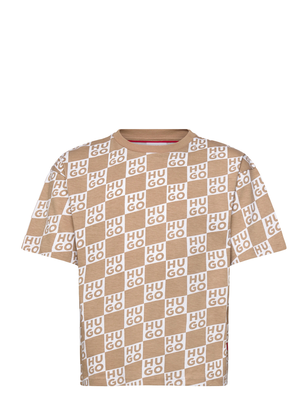 Hugo Kids Short Sleeves Tee-Shirt, 164, Beige, T-Shirts > Kortærmede, Børn