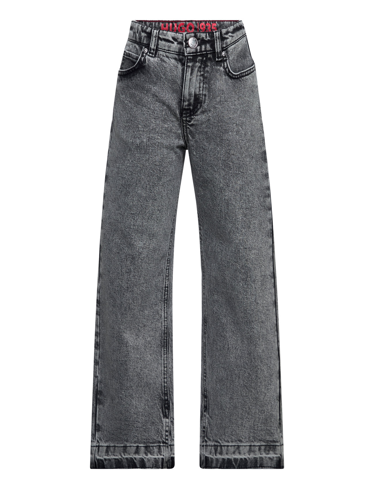 Denim Trousers Bottoms Jeans Regular Jeans Grey Hugo Kids
