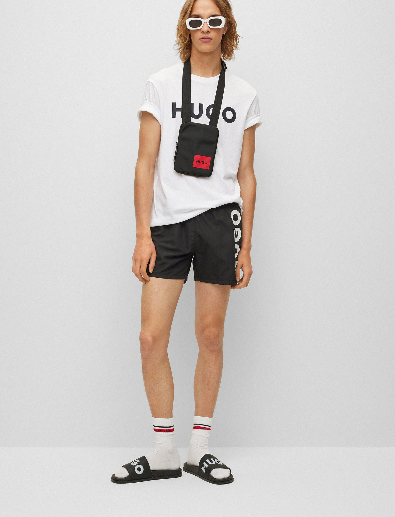 HUGO Dulivio, XL, White, T-Shirts > Kortærmede, Herre