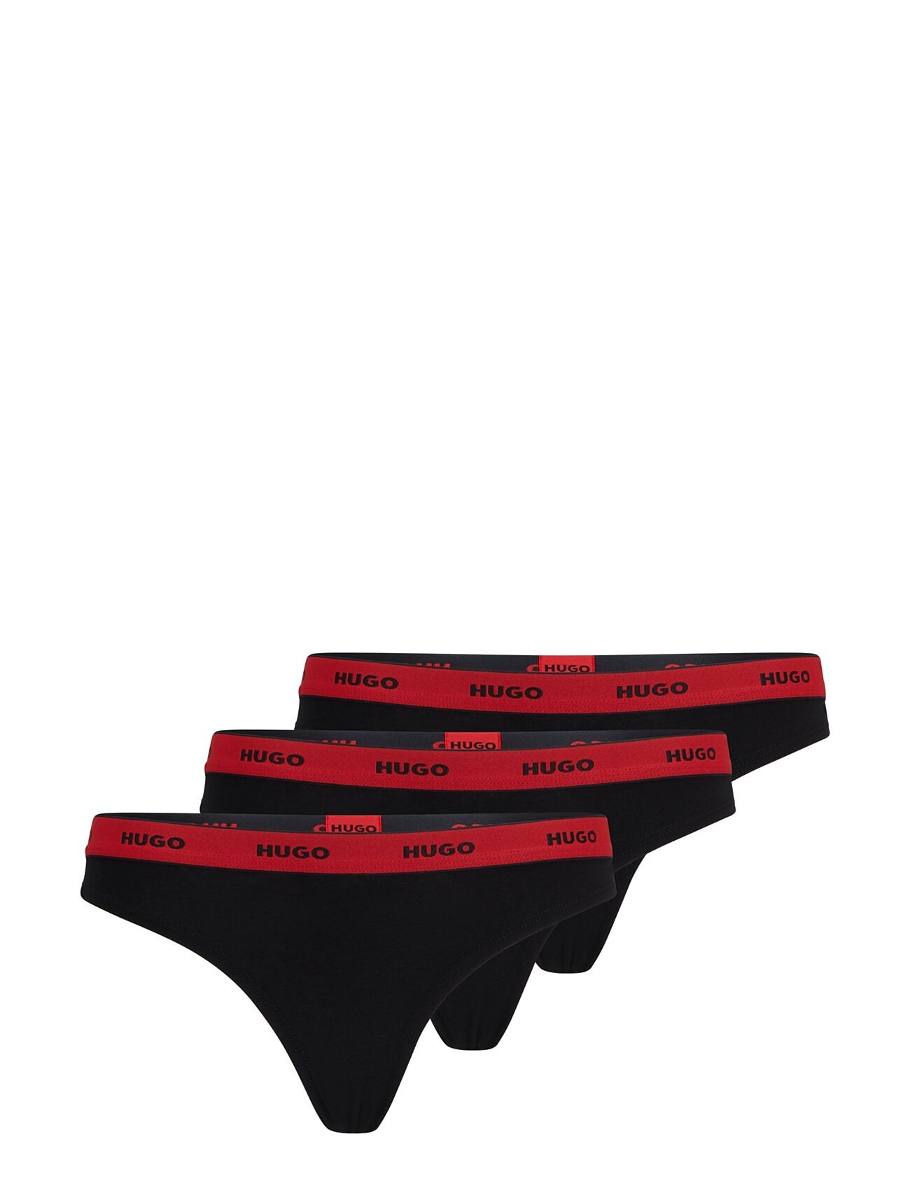 Triplet Thong Stripe G-streng Undertøj Black HUGO