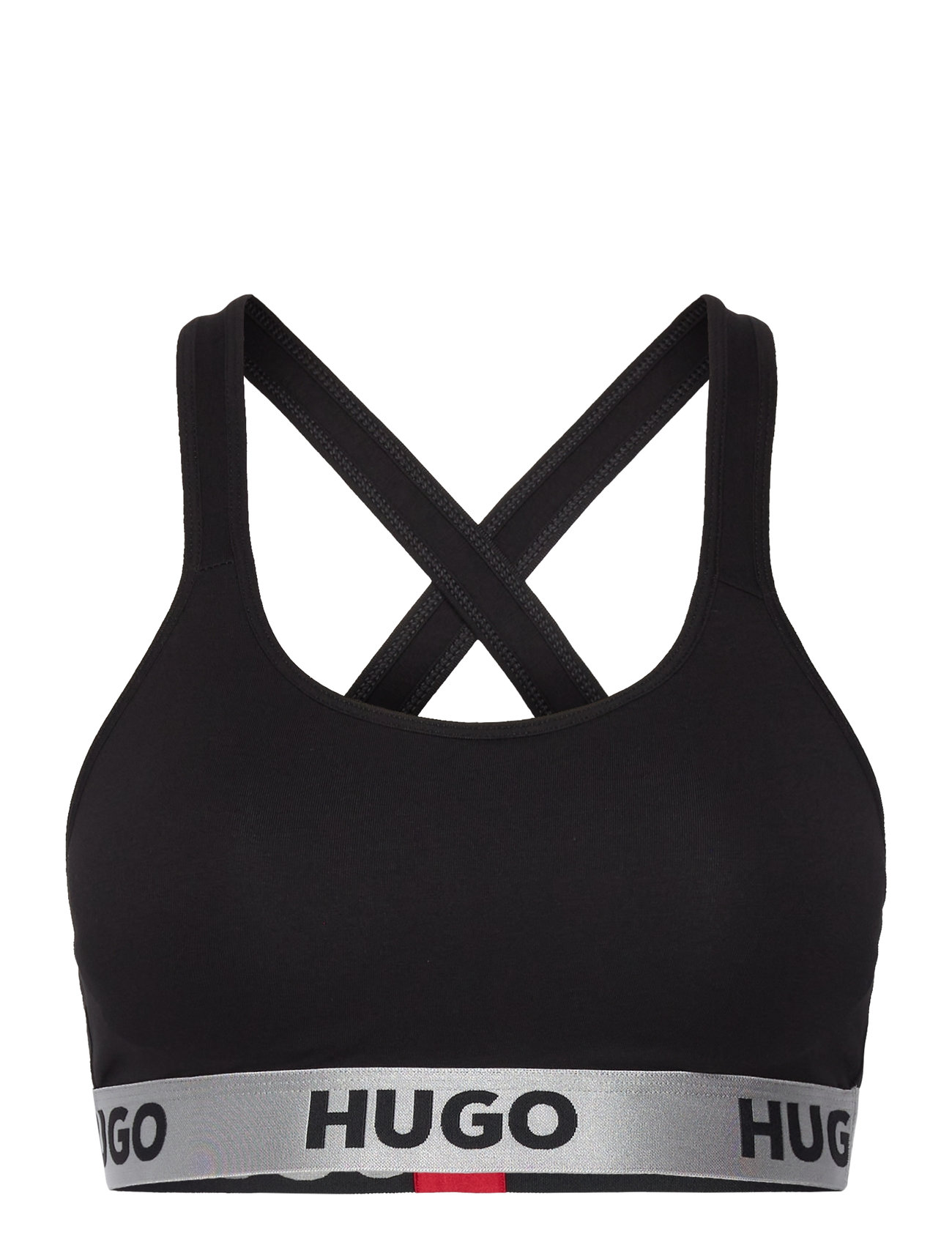 HUGO Bralette Padded Sporty Logo Svart