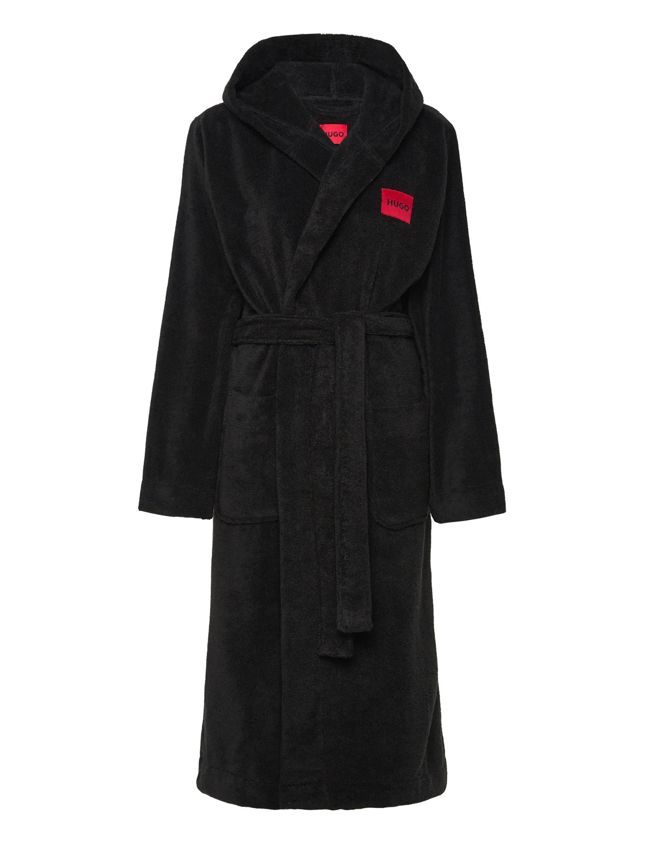 HUGO Terry_Hooded Gown, S, Black, Nat- Og Loungewear > Morgenkåber, Dame