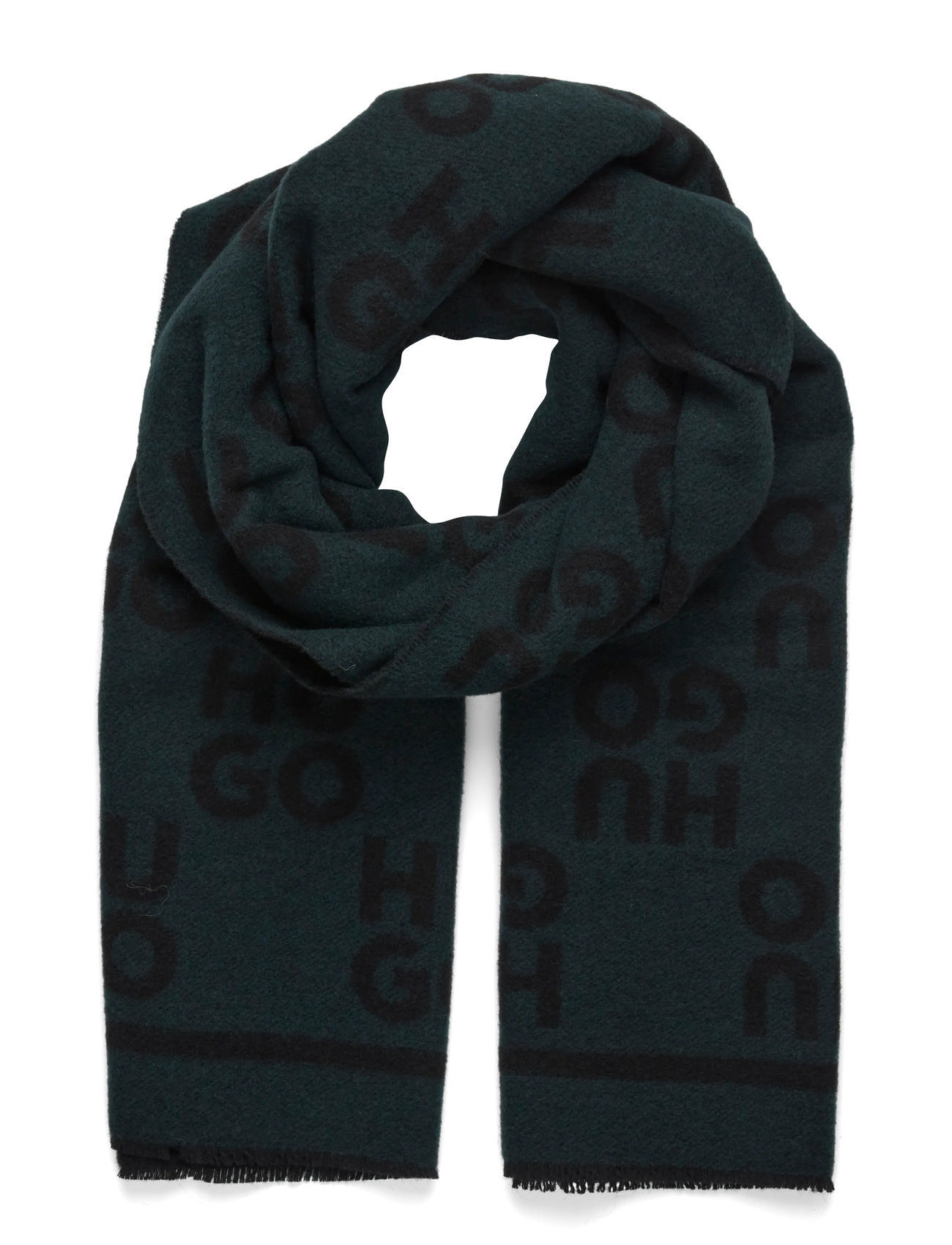 HUGO Martyn_40*180, One Size, Green, Tørklæder > Vintertørklæder, Herre