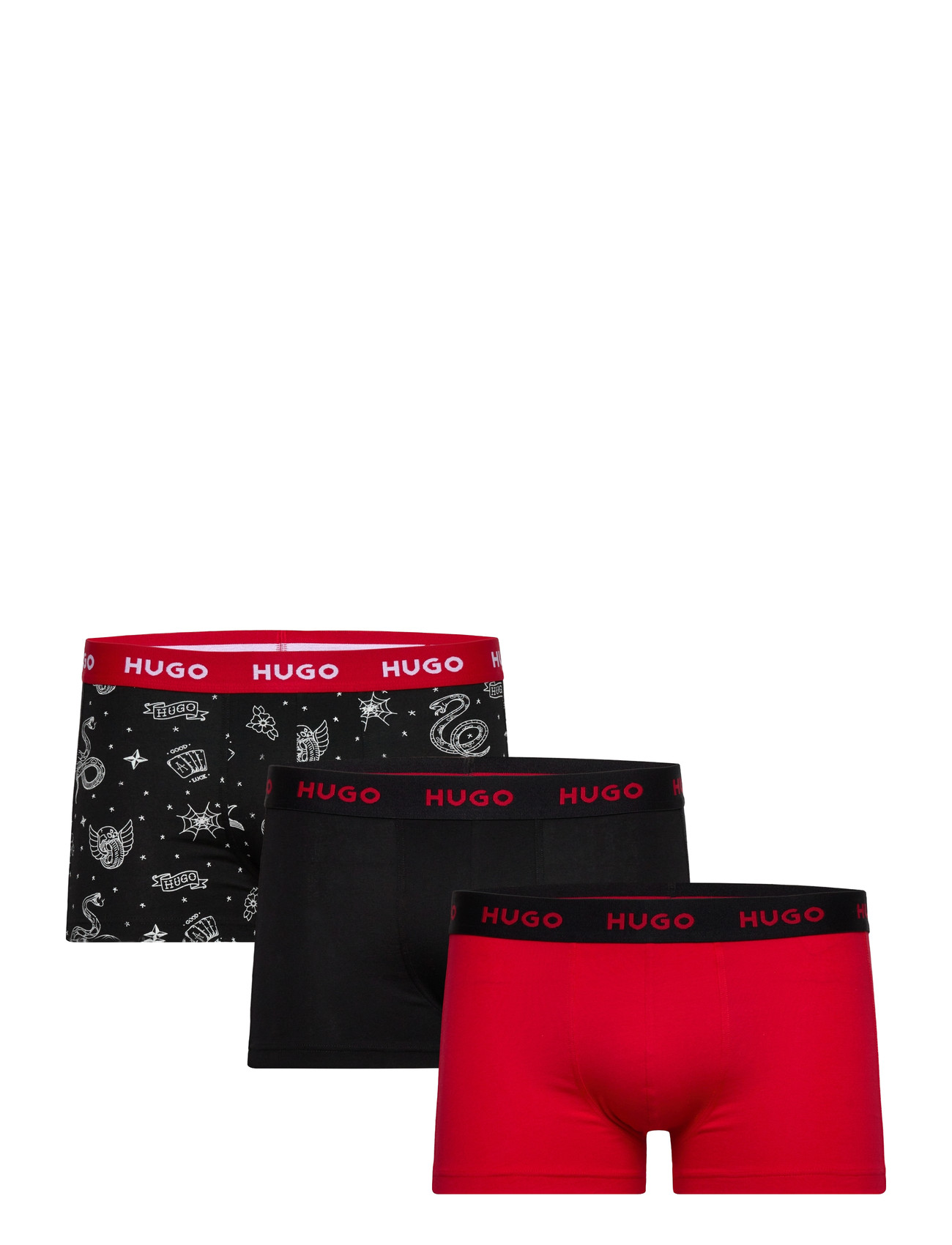 HUGO Trunk Triplet Design Schwarz - L - Herren