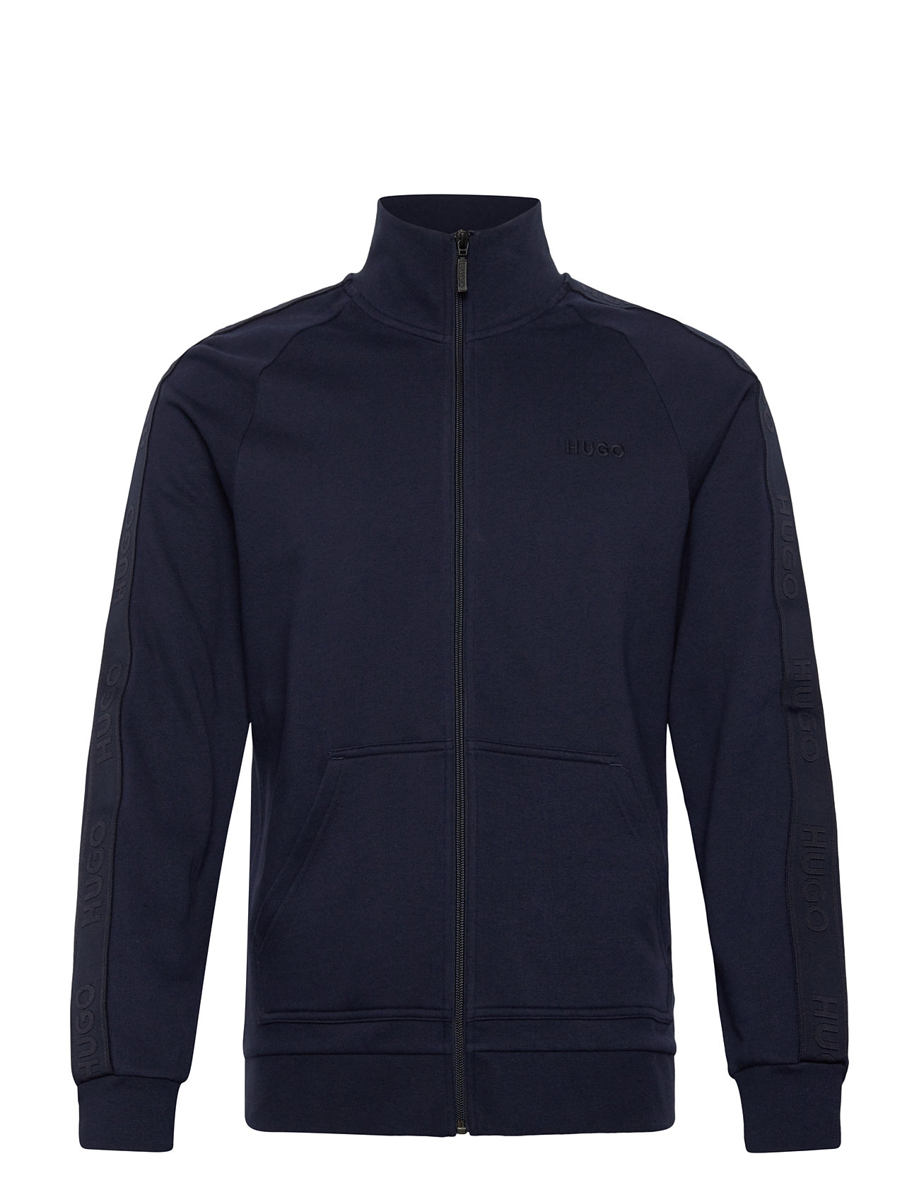 HUGO Liam Zip Jacket, S, Navy, Sweatshirts & Hættetrøjer > Sweatshirts, Herre
