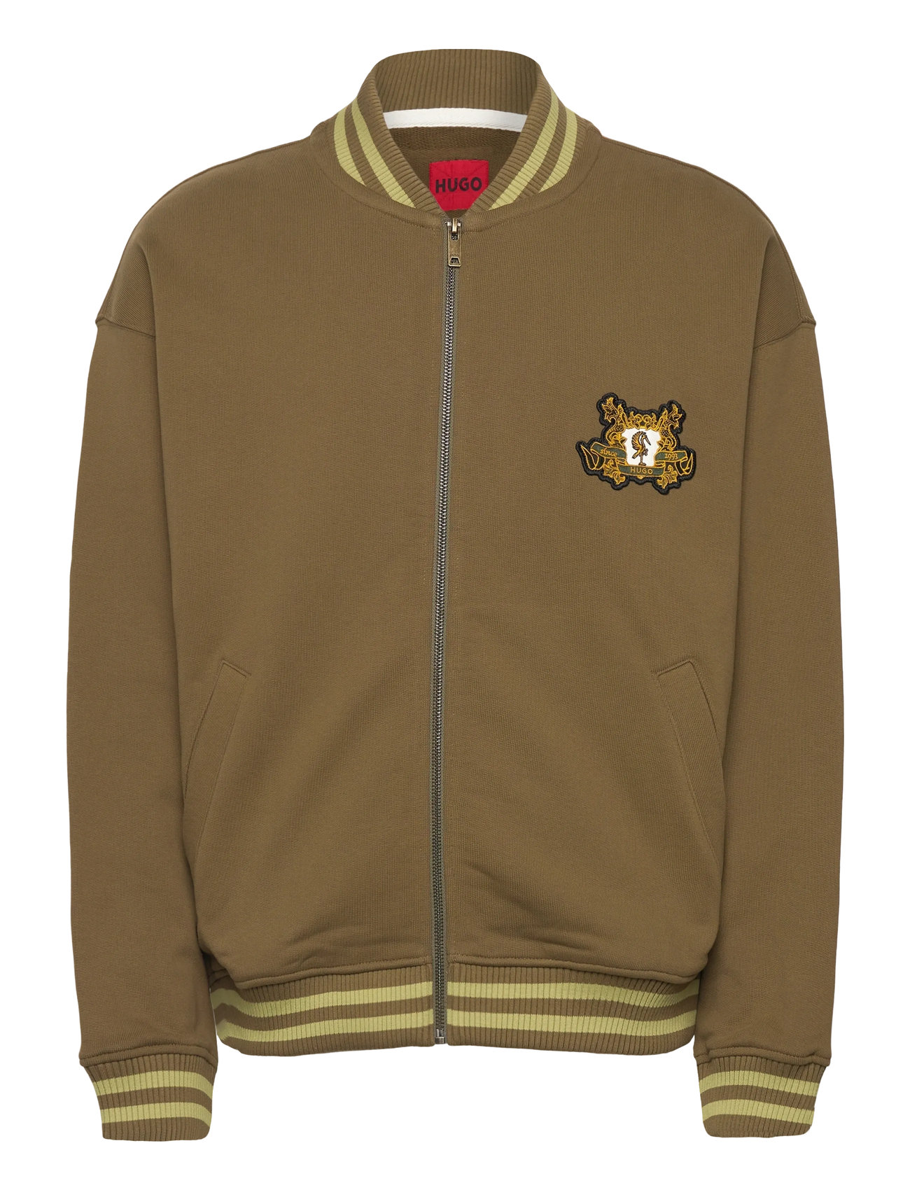 HUGO Dugbyzip, XL, Brown, Jakker > Bomberjakker, Herre