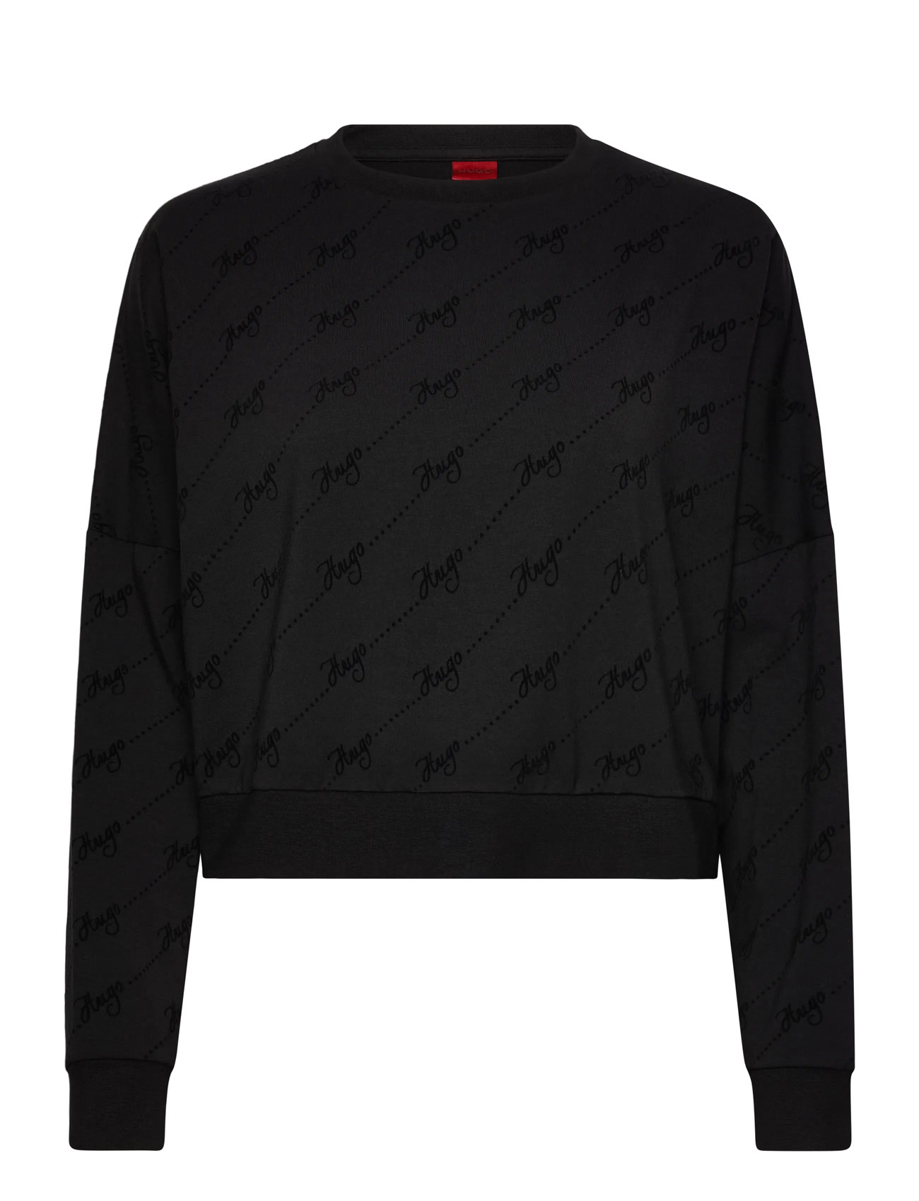 HUGO Lokky Sweatshirt, XL, Black, Sweatshirts & Hættetrøjer > Sweatshirts, Dame