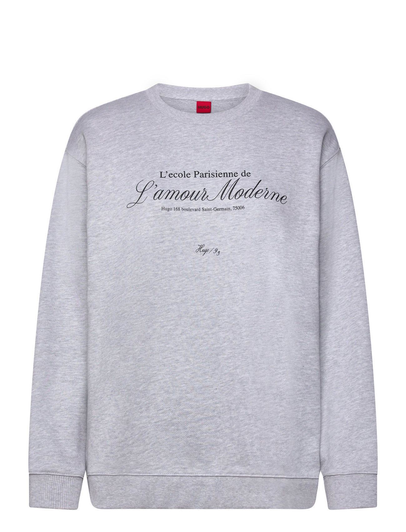 HUGO Classic Crew_5, XL, Grey, Sweatshirts & Hættetrøjer > Sweatshirts, Dame
