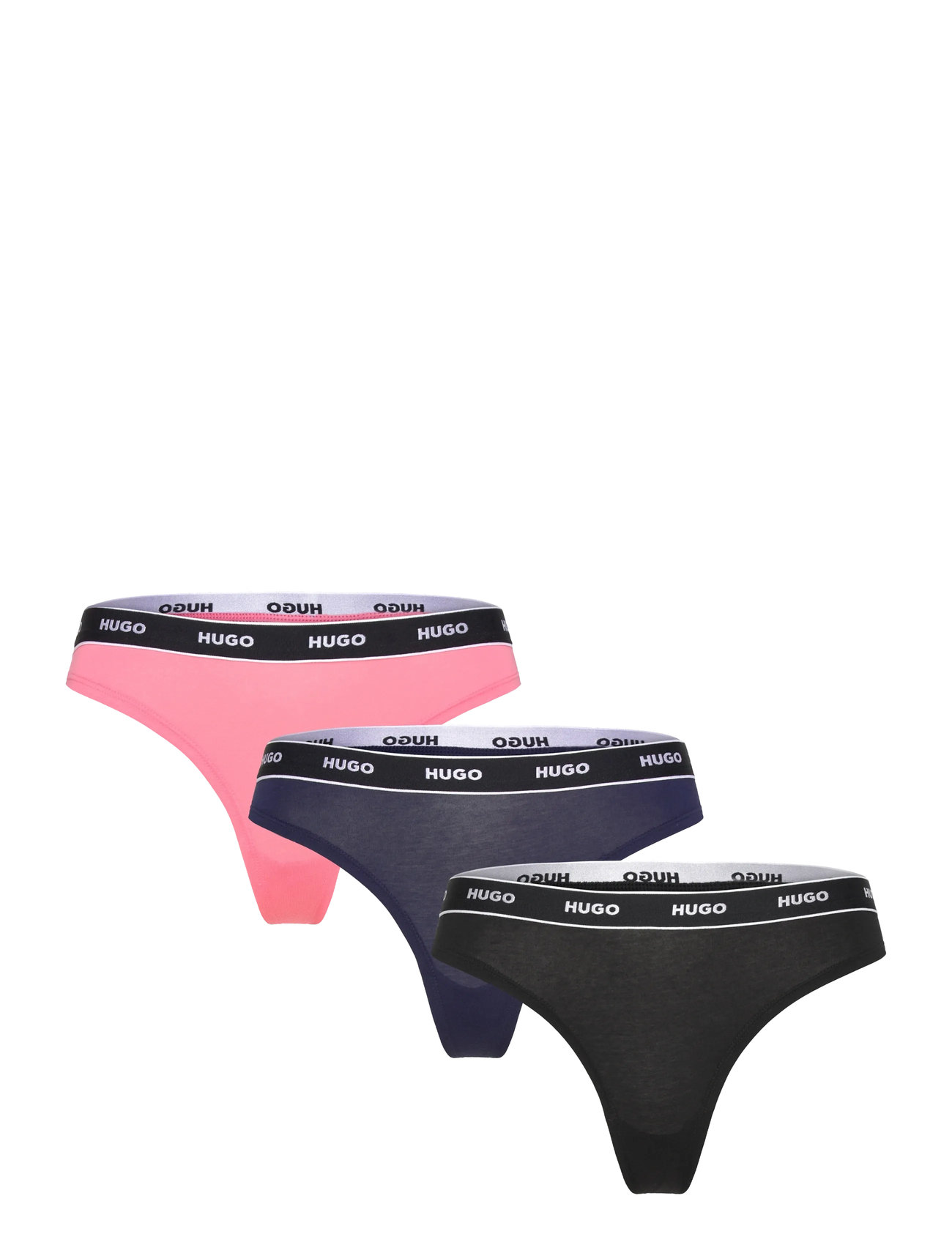 HUGO Triplet Stringtanga Stripe Patterned - XL - Damen