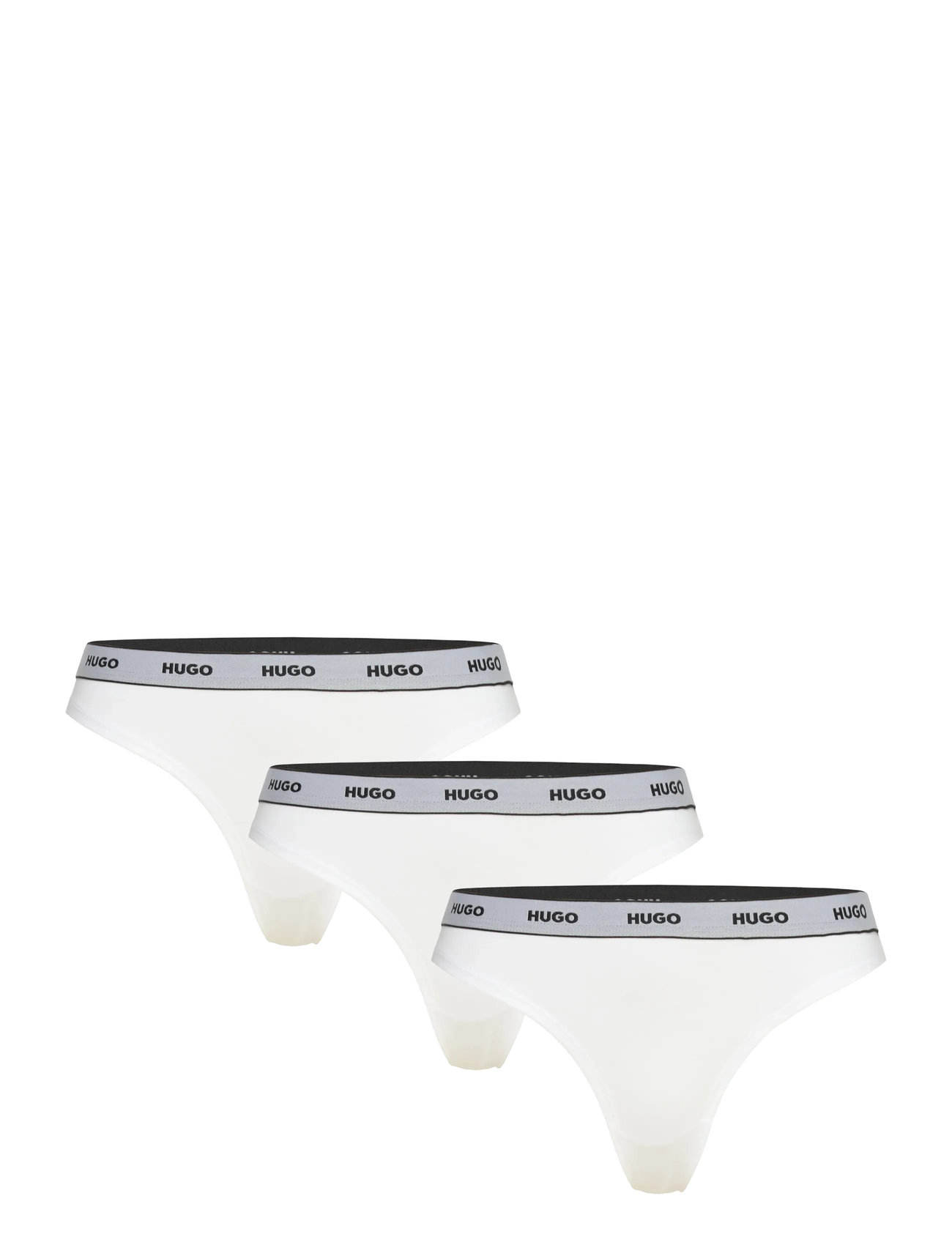 HUGO Triplet Thong Stripe, L, White, Trusser > G-Streng, Dame