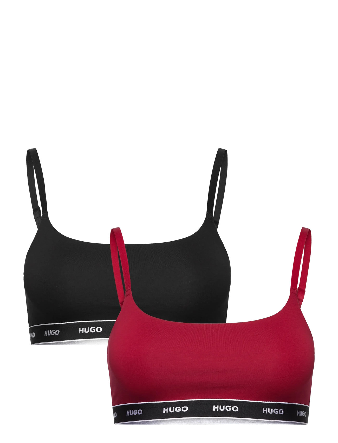 HUGO Twin Bralette Stripe Rot - XS - Damen