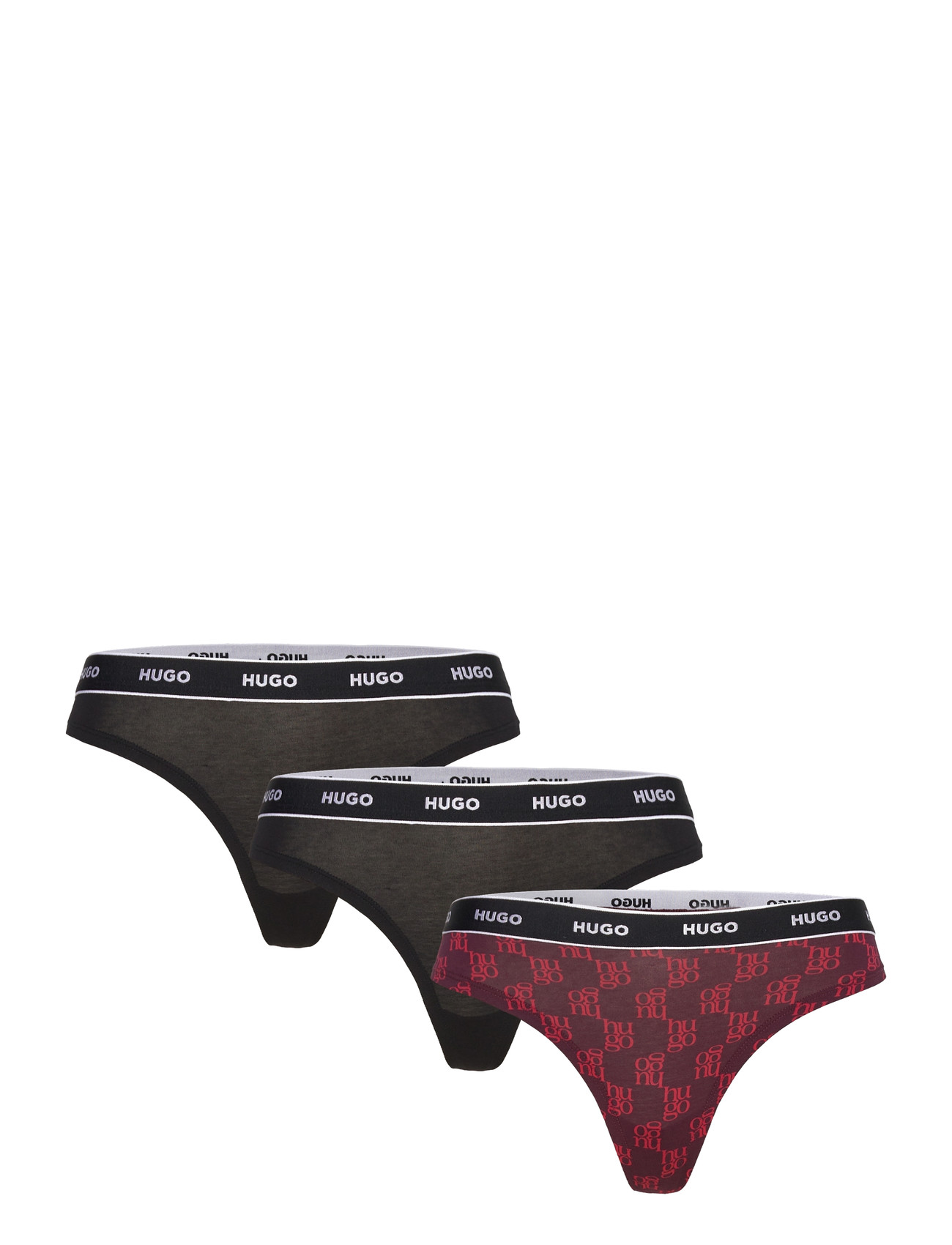 HUGO Triplet Thong Design, M, Black, Trusser > G-Streng, Dame