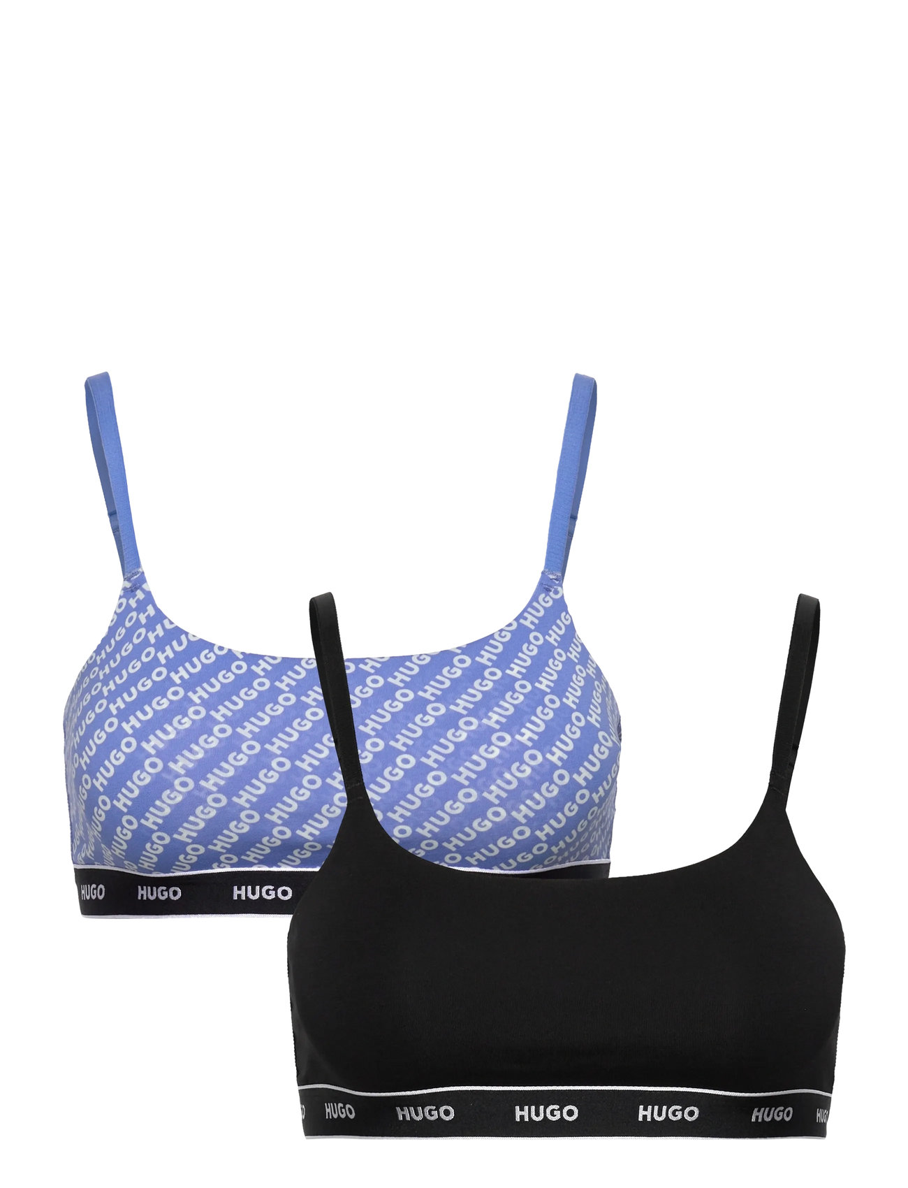 HUGO Twin Bralette Design Blau - M - Damen