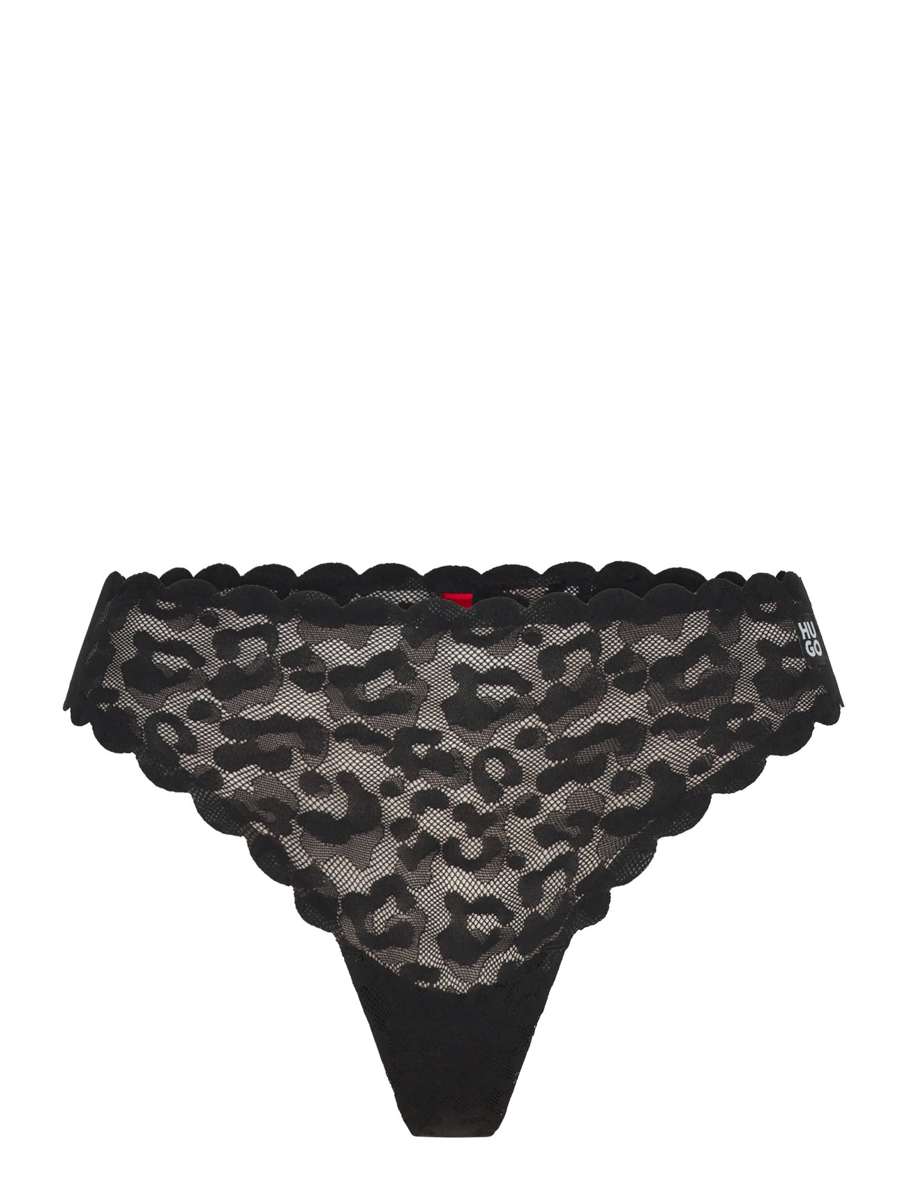 HUGO Thong Leo Lace, XS, Black, Trusser > G-Streng, Dame