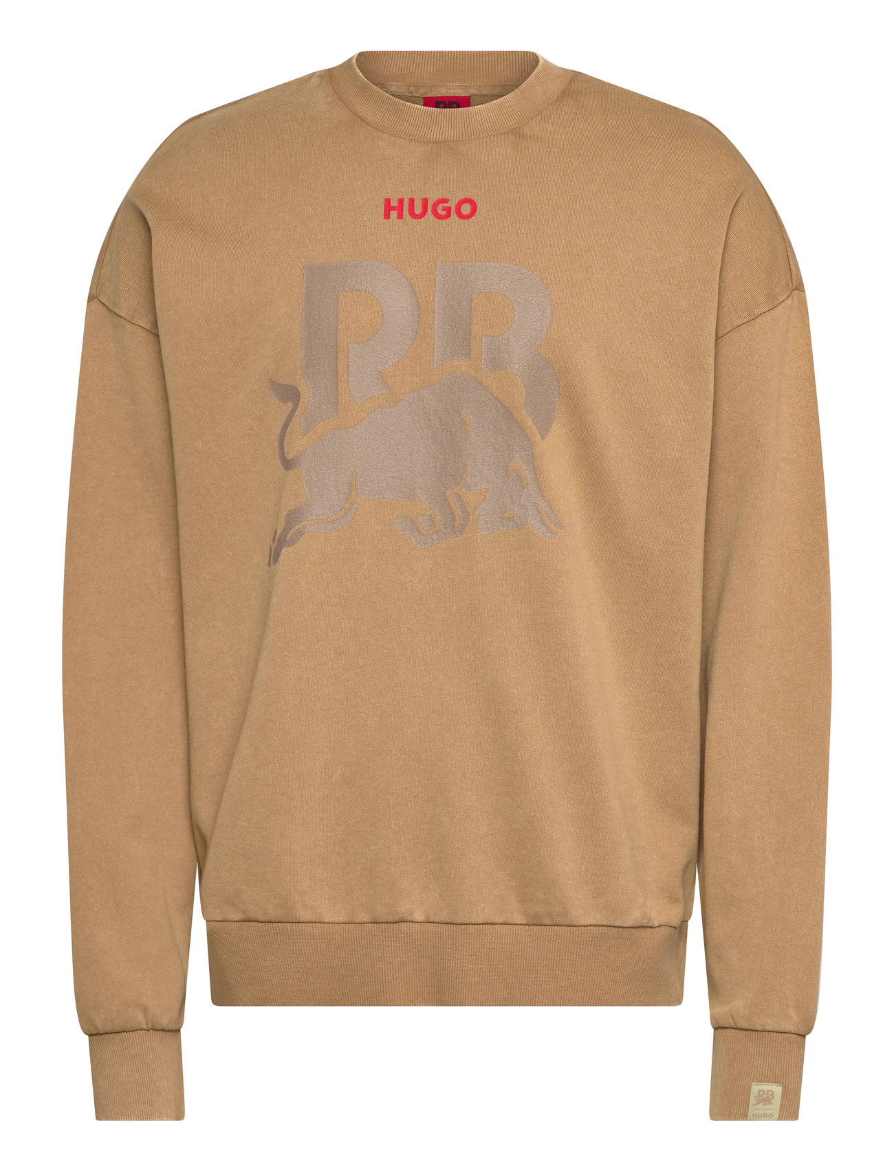 HUGO Crewneck Wash_01-Rb2 Braun - XXL - Herren
