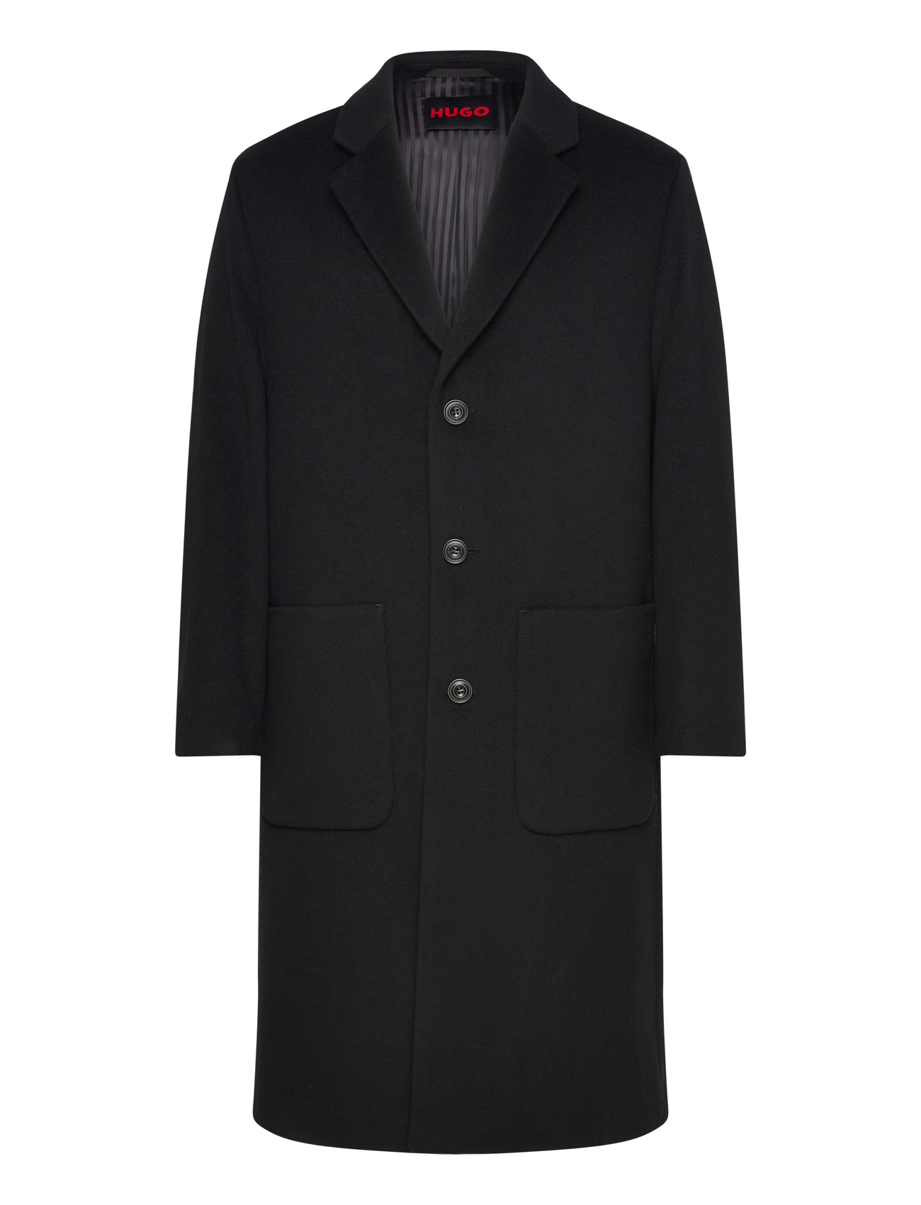 HUGO Mazoro2542, XL, Black, Frakker > Uldfrakker, Herre