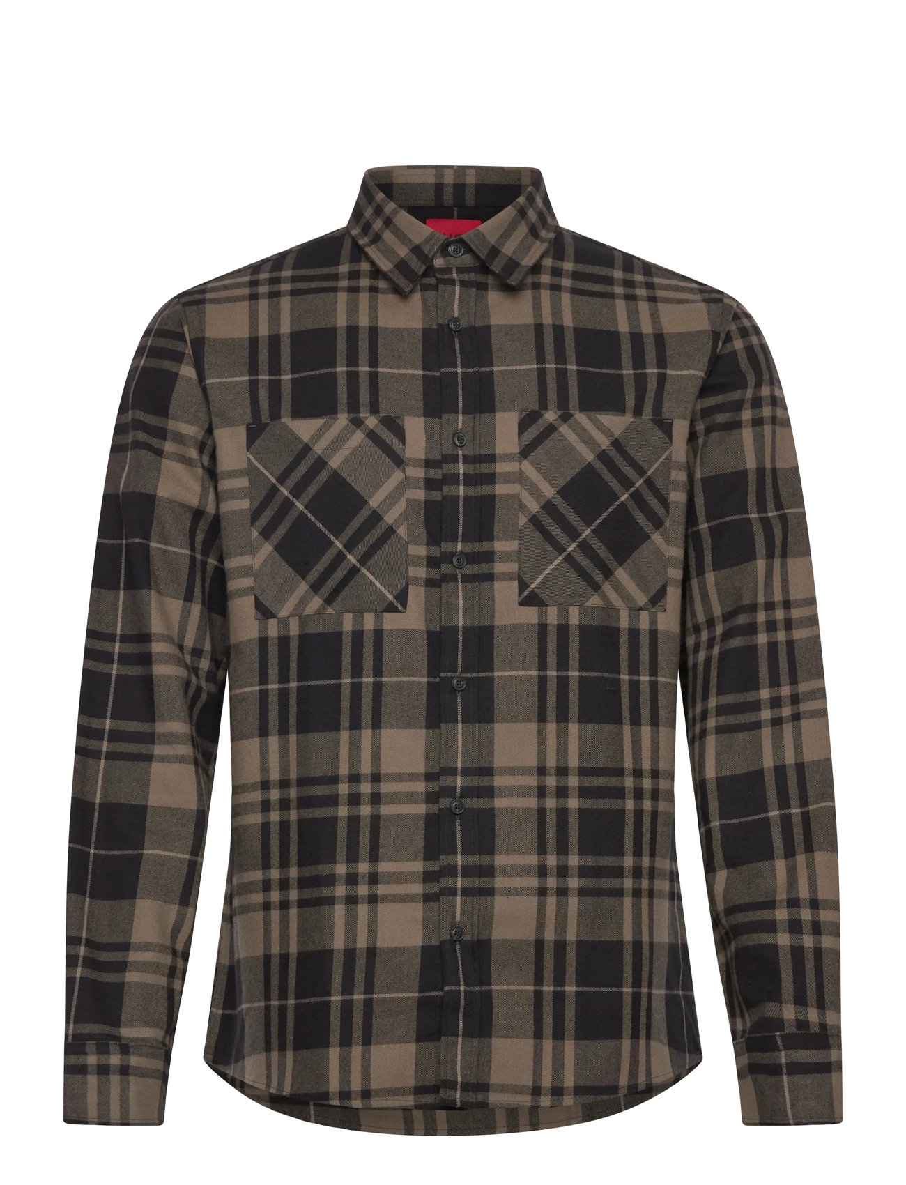 HUGO Egrin, XS, Brown, Shirts > Flannel Shirts, Herre