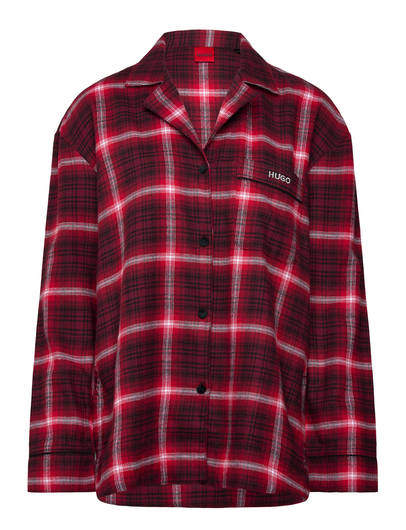 HUGO Flannel Check_Shirt Rot - M - Damen