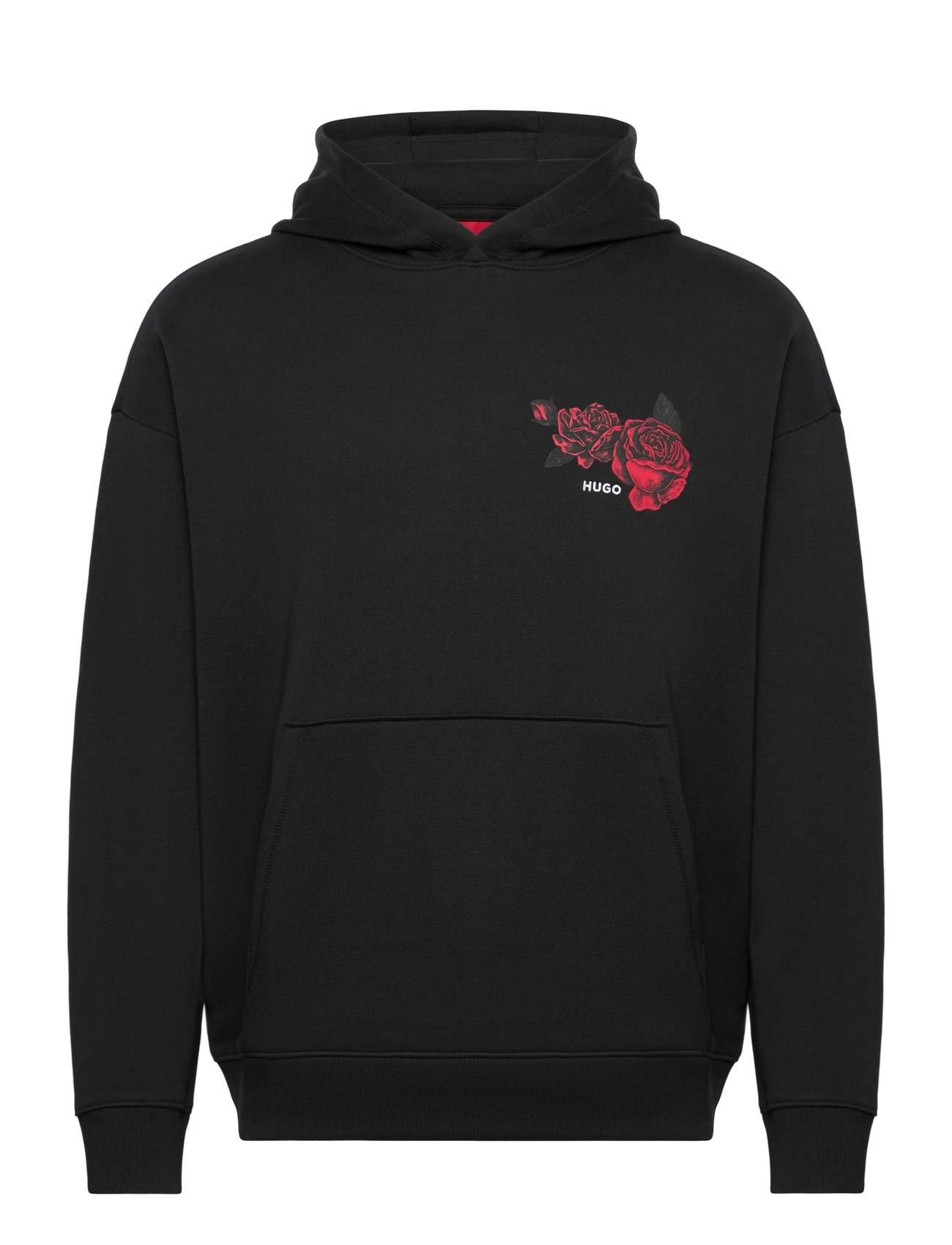 HUGO Dagethood, S, Black, Sweatshirts & Hættetrøjer > Hættetrøjer, Herre