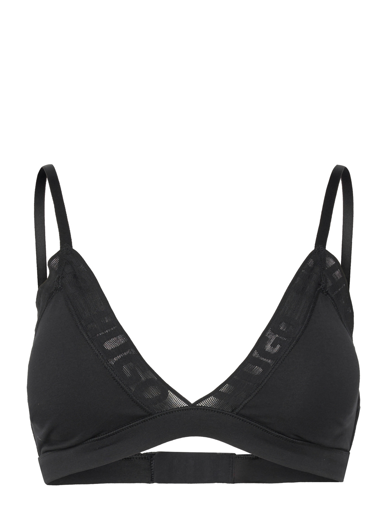 HUGO Mesh Logo Triangle P, S, Black, Bløde Bh'Er > Bralette, Dame