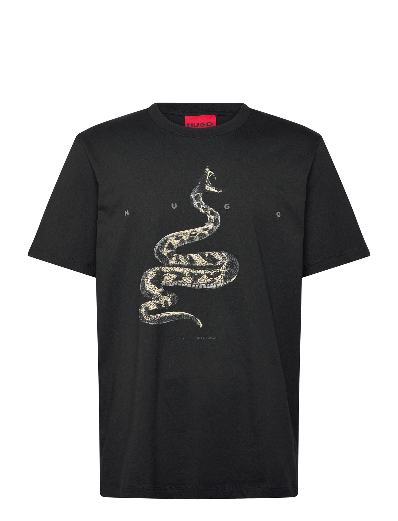 HUGO Discorb, L, Black, T-Shirts > Kortærmede, Herre