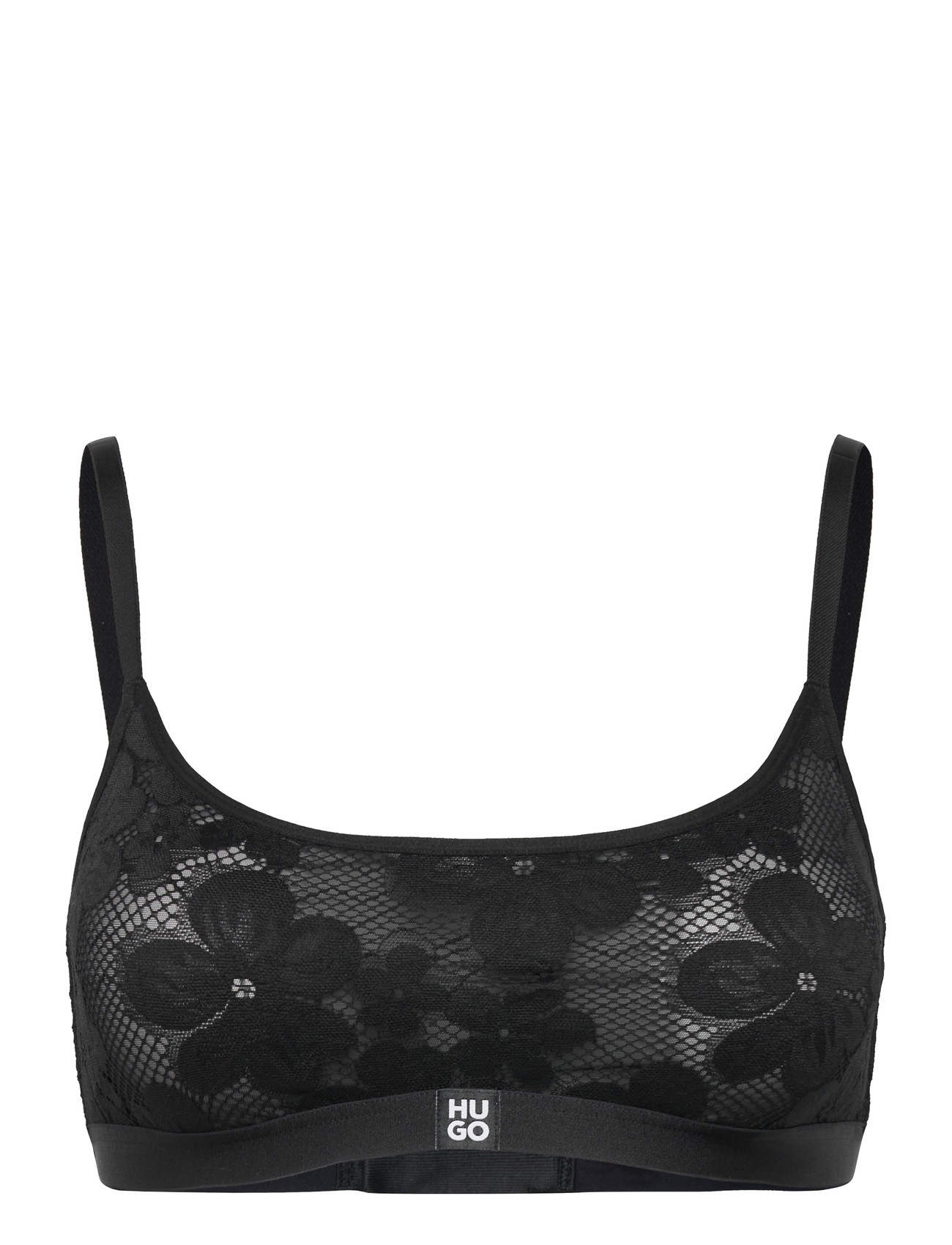 HUGO Bloom Lace Bralette, S, Black, Bløde Bh'Er > Bralette, Dame