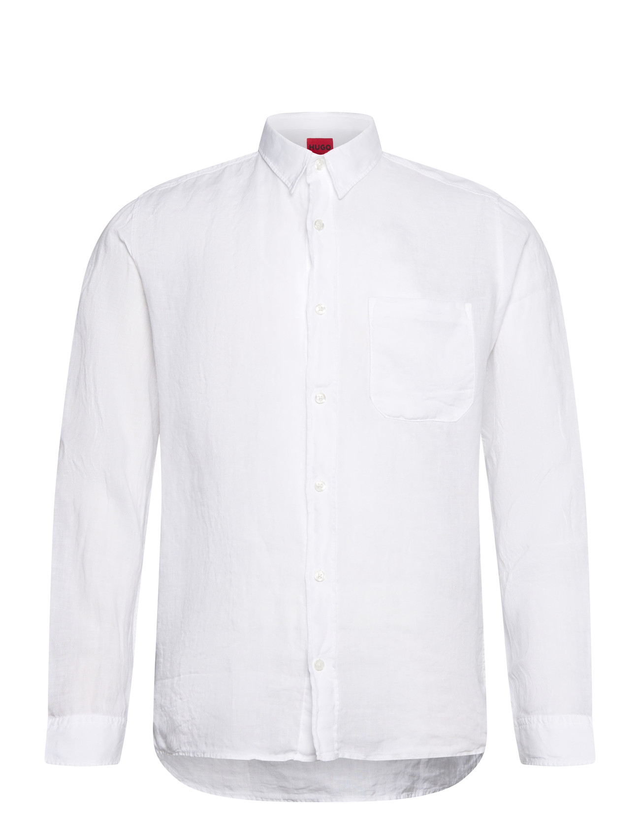 HUGO Ermano, XL, White, Skjorter > Skjorter I Hør, Herre