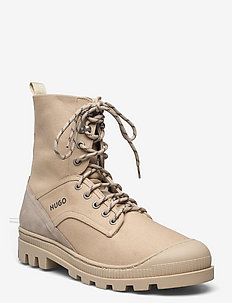 Bustler_Halb_cvrsd - laced boots - dark beige