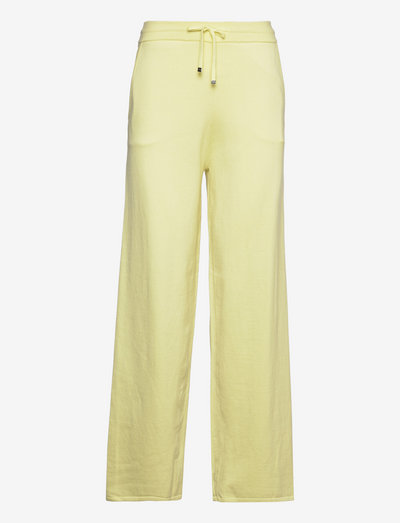 Sarmetta - bikses ar taisnām starām - light/pastel yellow