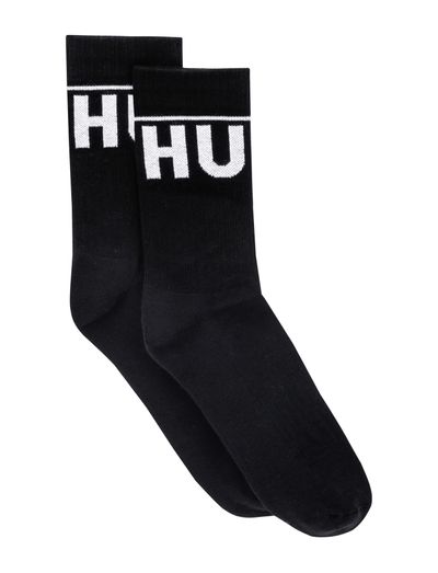 HUGO Calzini Corti Uomo In Cotone - Confezione Da 2, Colore Medium Grey32, Taglia 39-42, Vestibilità Classica