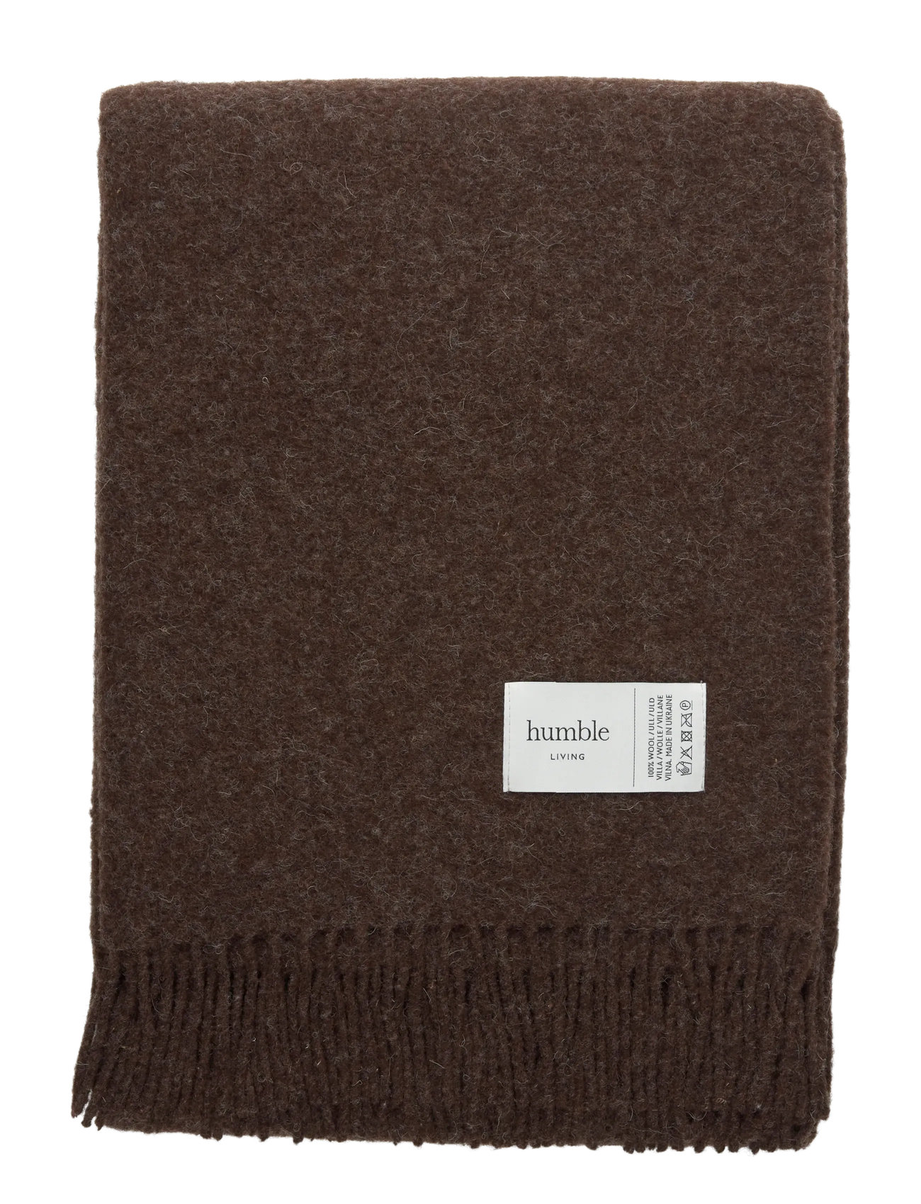 HUMBLE LIVING Wolle Decke Humble Living Braun - 140X200CM - Unisex