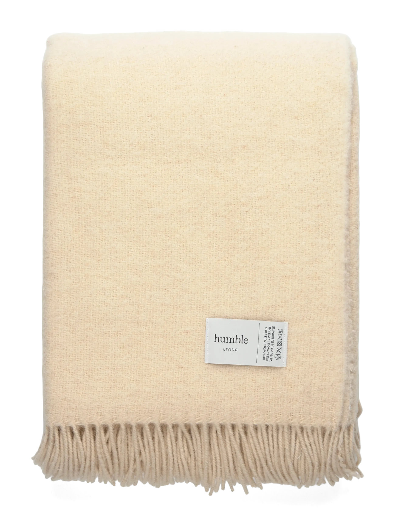 HUMBLE LIVING Wolle Decke Humble Living Cream - 140X200CM - Unisex