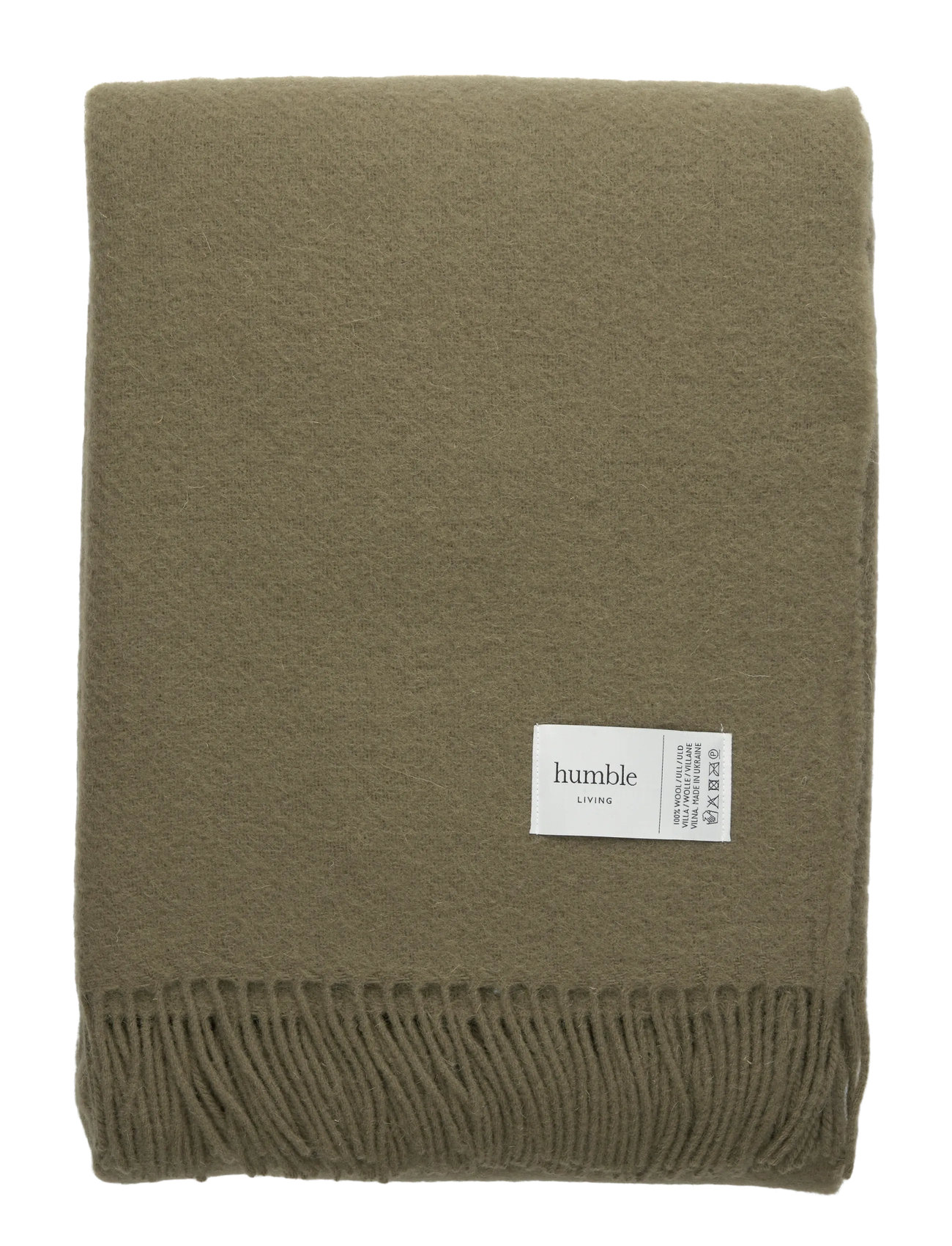 HUMBLE LIVING Wolle Decke Humble Living Khaki - 140X200CM - Unisex