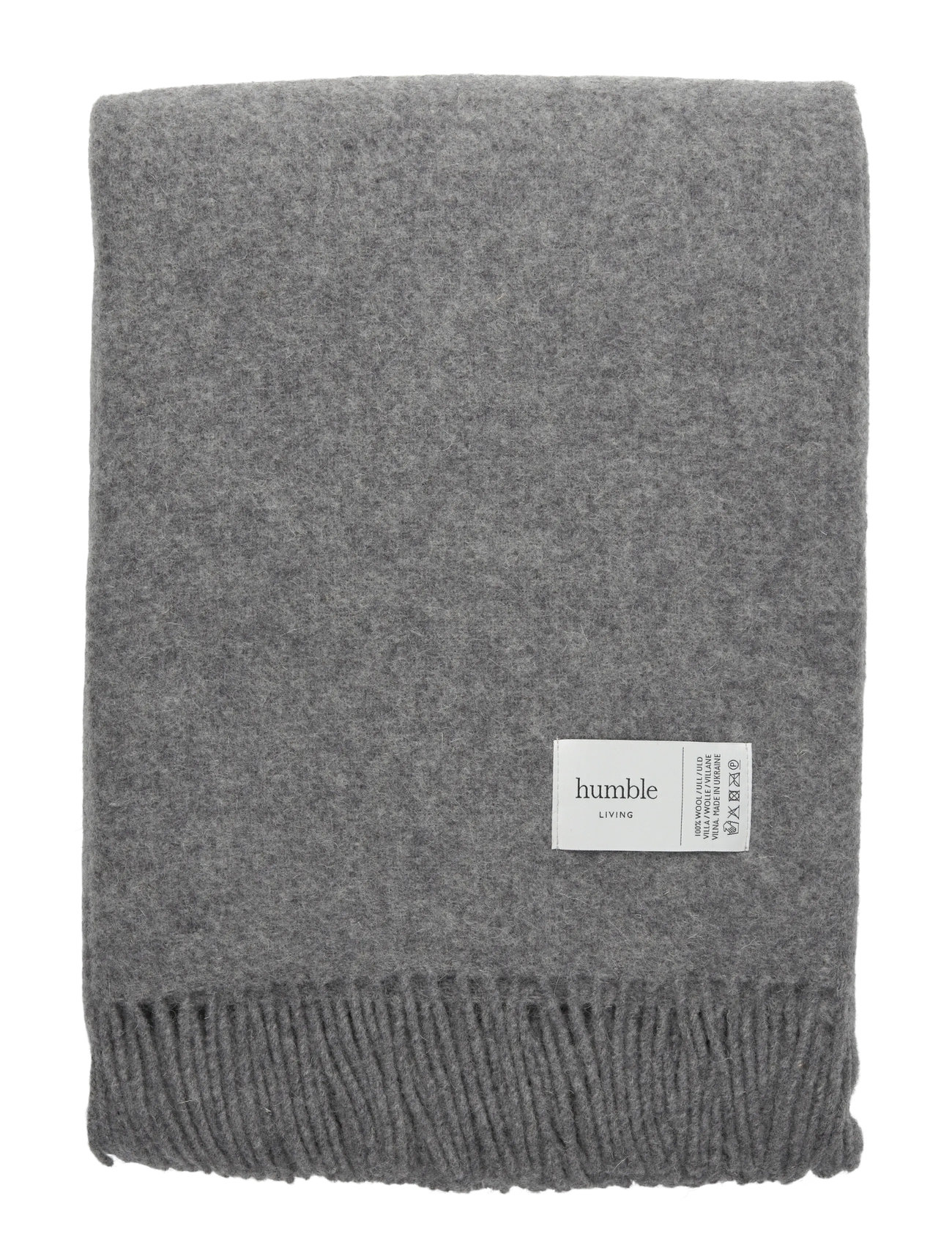 HUMBLE LIVING Wolle Decke Humble Living Grau - 140X200CM - Unisex