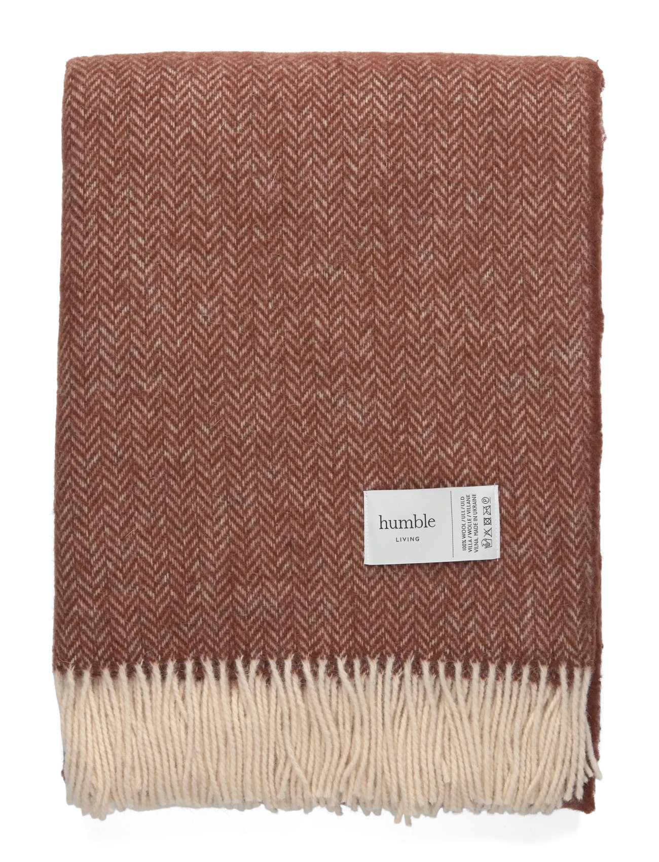 HUMBLE LIVING Wolle Decke Humble Living Braun - 140X200CM - Unisex