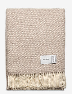 humble LIVING wool blanket - decken - beige 39006