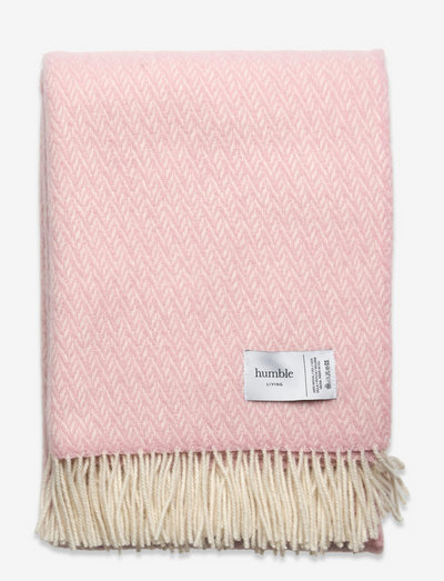 humble LIVING wool blanket - koce - pink 32041