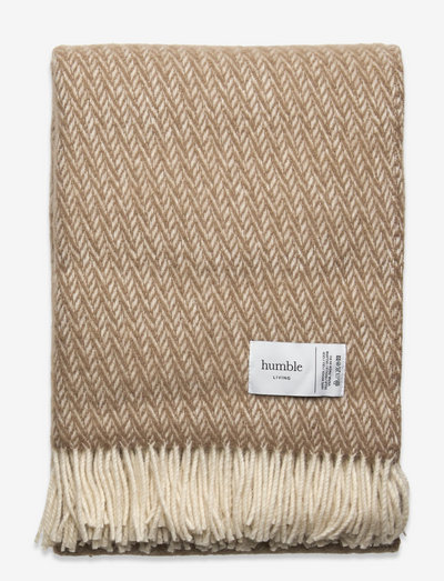 humble LIVING wool blanket - decken - brown 31612