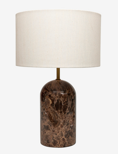Flair Marble Table Lamp - table lamps - brown/natural