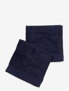 humble LIVING Face cloth, 2-pack - essuie-mains & serviettes de bain - navy
