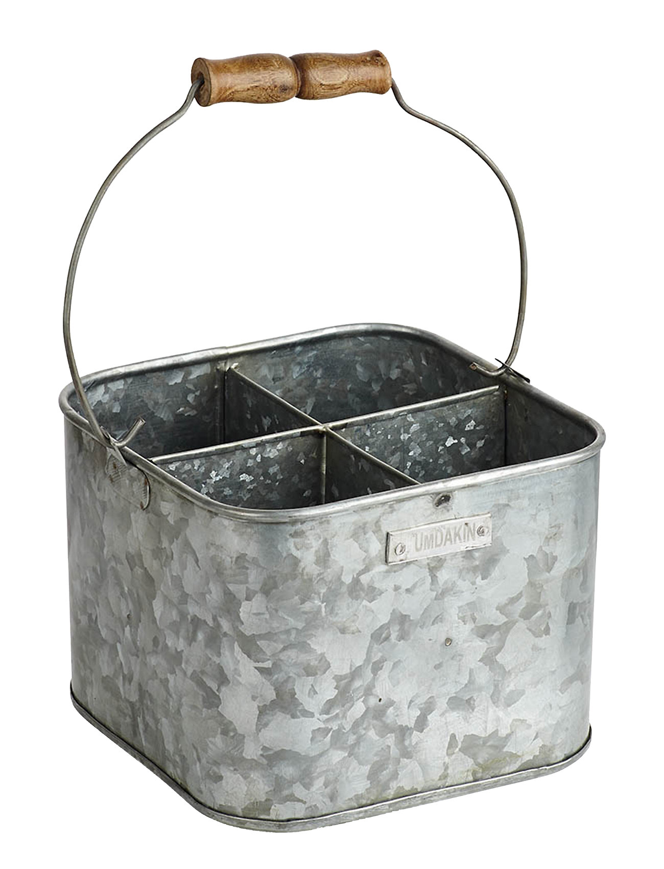 Humdakin Iron Bucket Square Silver