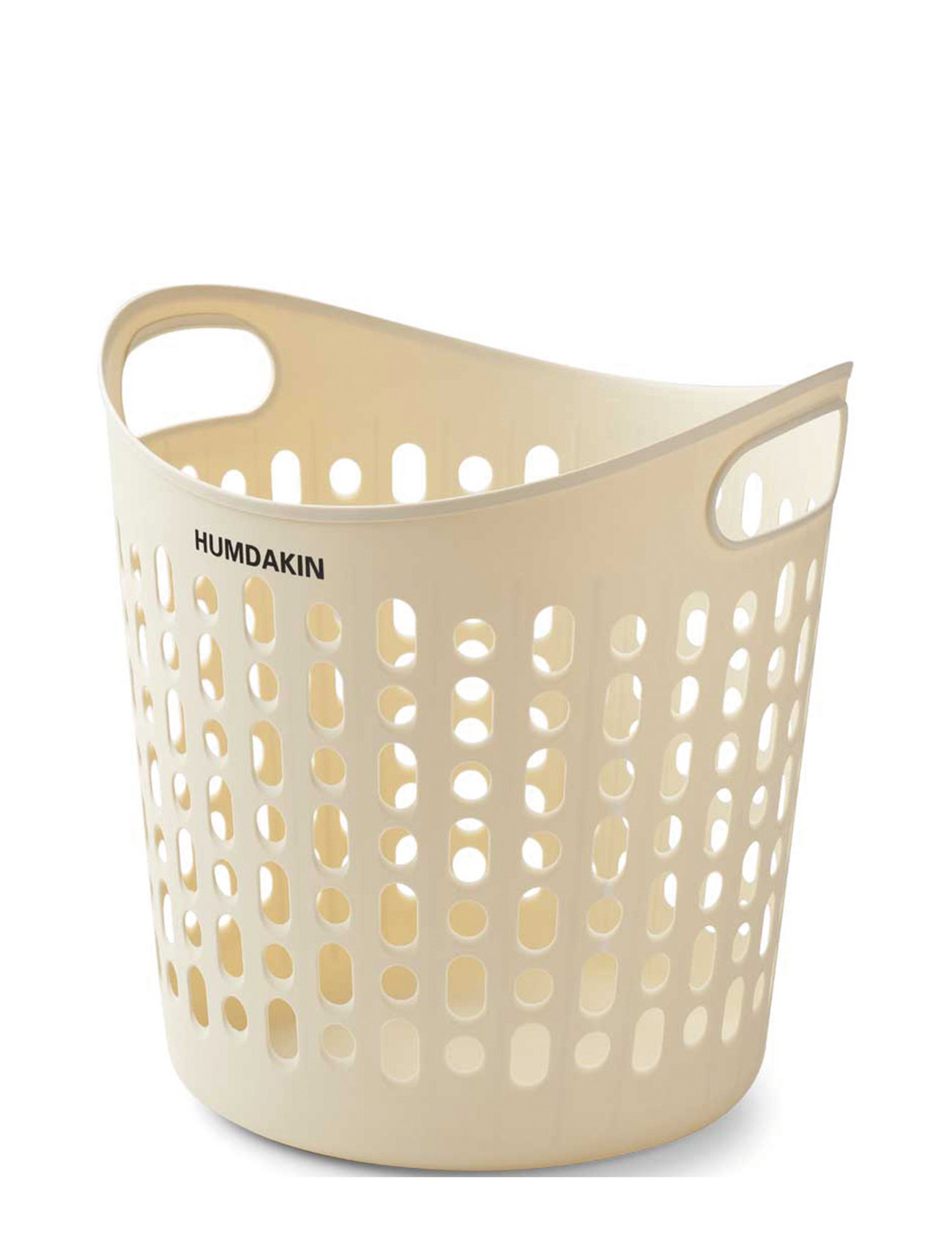 Laundry Basket - Recyclable Plastic Home Storage Laundry Baskets Cream Humdakin