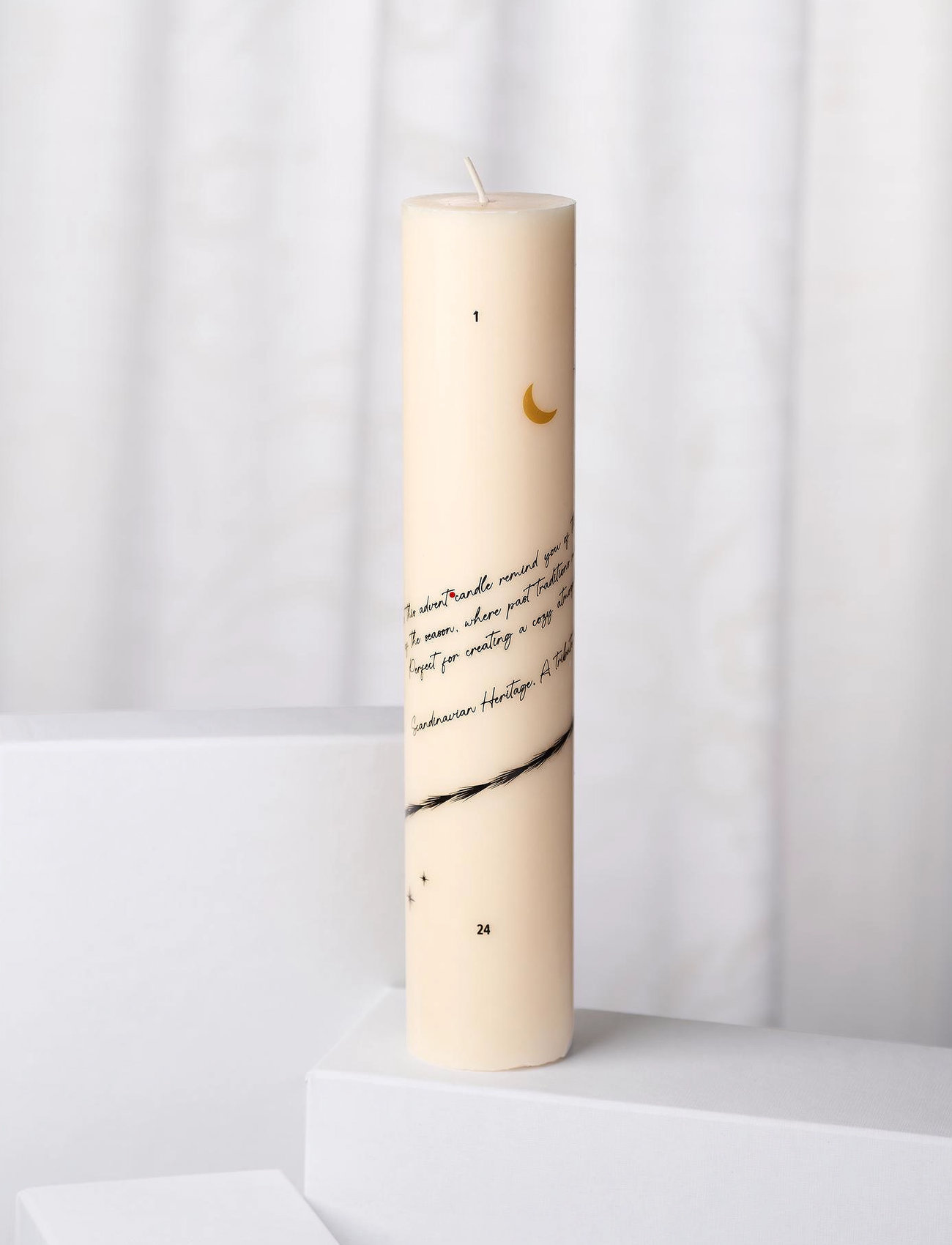 Humdakin Christmas Candle, One Size, Cream, Juledekoration > Adventslys, Unisex