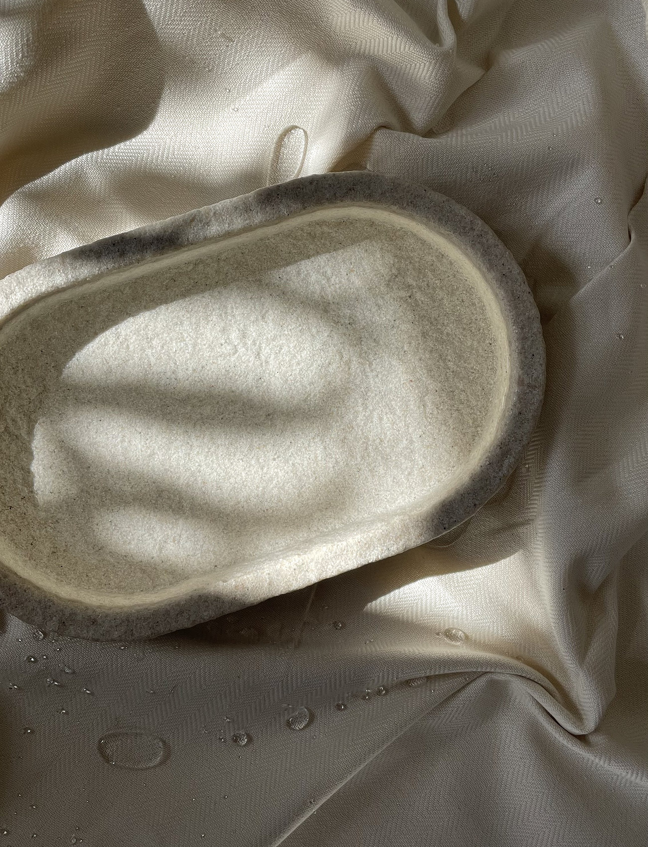 Humdakin Sandstone Oval Tray, 15X25X4 cm, Beige, Dekoration > Dekorative Fade, Unisex