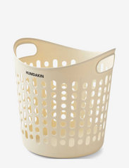 Laundry basket -  recyclable plasti - NATURAL