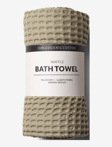 Waffle Bath Towels - ręczniki do rąk - oak