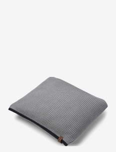 Rib pillow 40 x 40 cm - poduszki - stone/coal