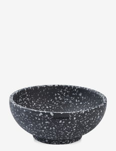 Genova - Terrazzo bowl - dekoratīvie šķīvji - black