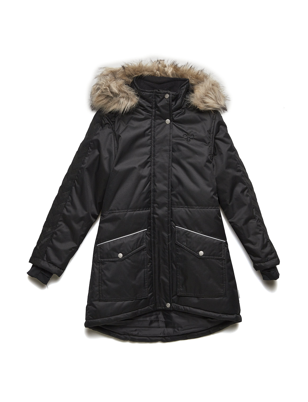 Hmlselina Coat Outerwear Jackets Coats Winter Warmlined Zwart Hummel hummel kopen in de aanbieding