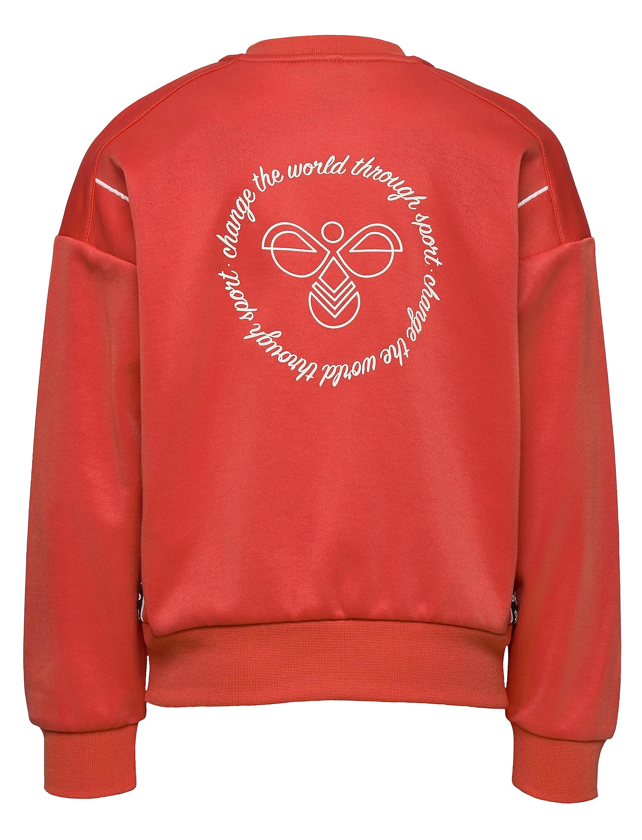 Hmlmadison Zip Jacket Sweatshirt Trøje Rød Hummel